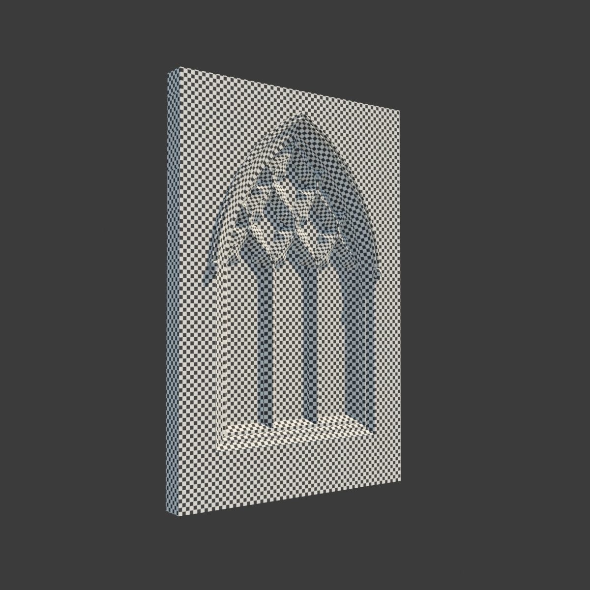 Medieval Gothic Window 05 3D model_5