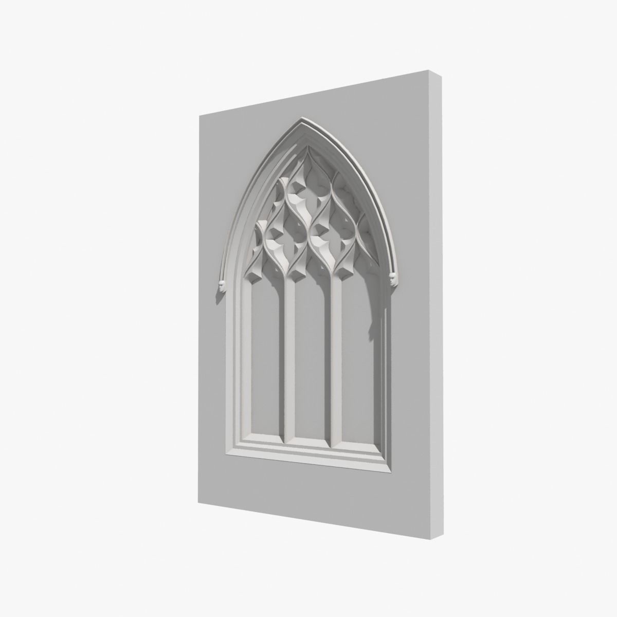 Medieval Gothic Window 05 3D model_11