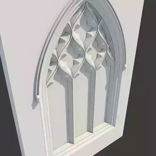 Medieval Gothic Window 05 3D model