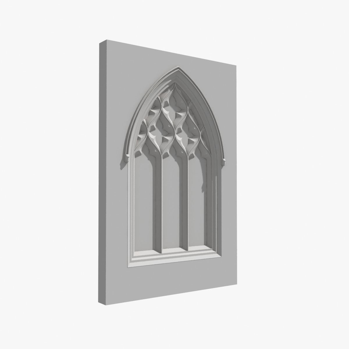 Medieval Gothic Window 05 3D model_12
