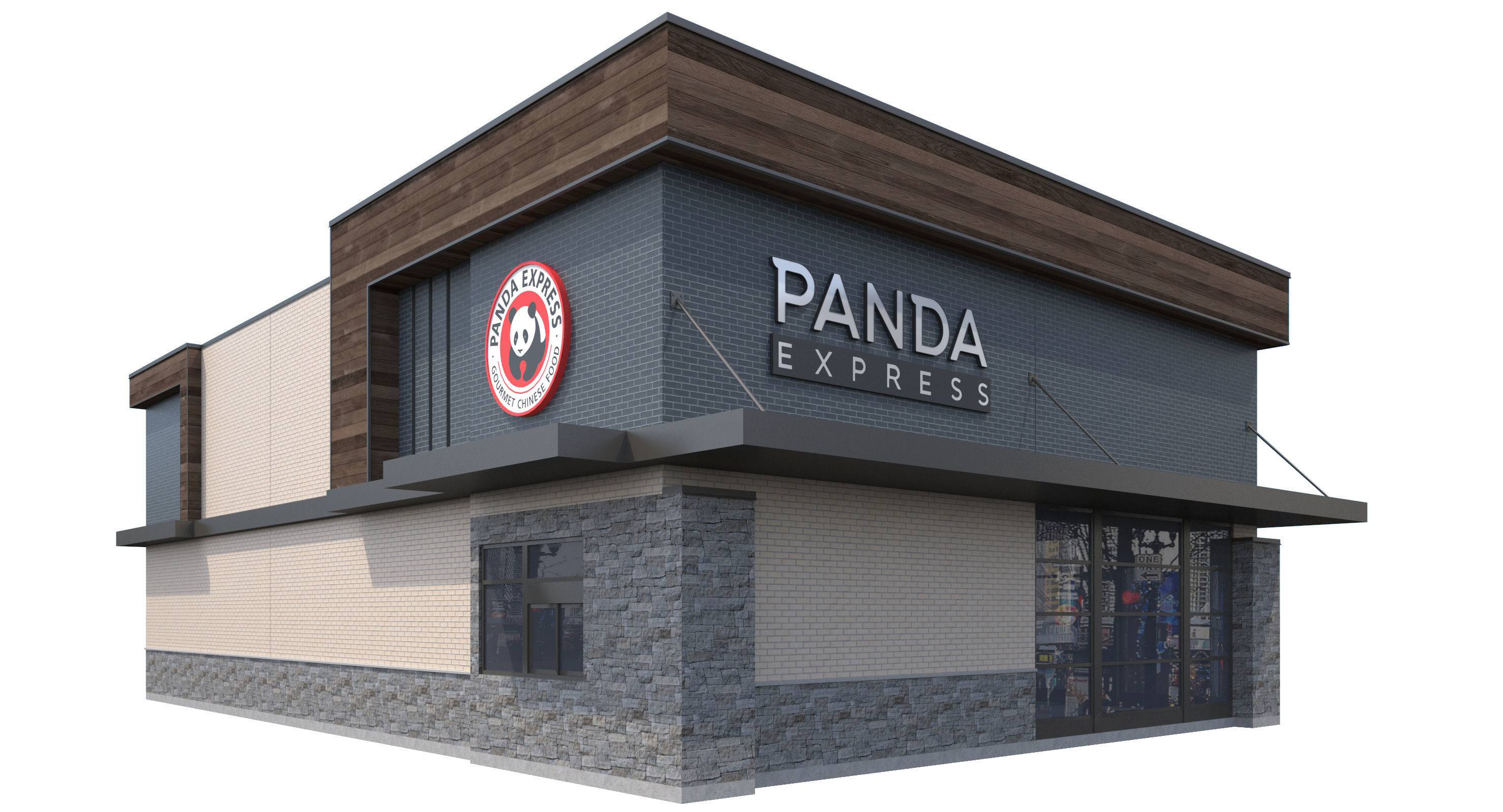 Retail-033 Panda Express 3D model_5