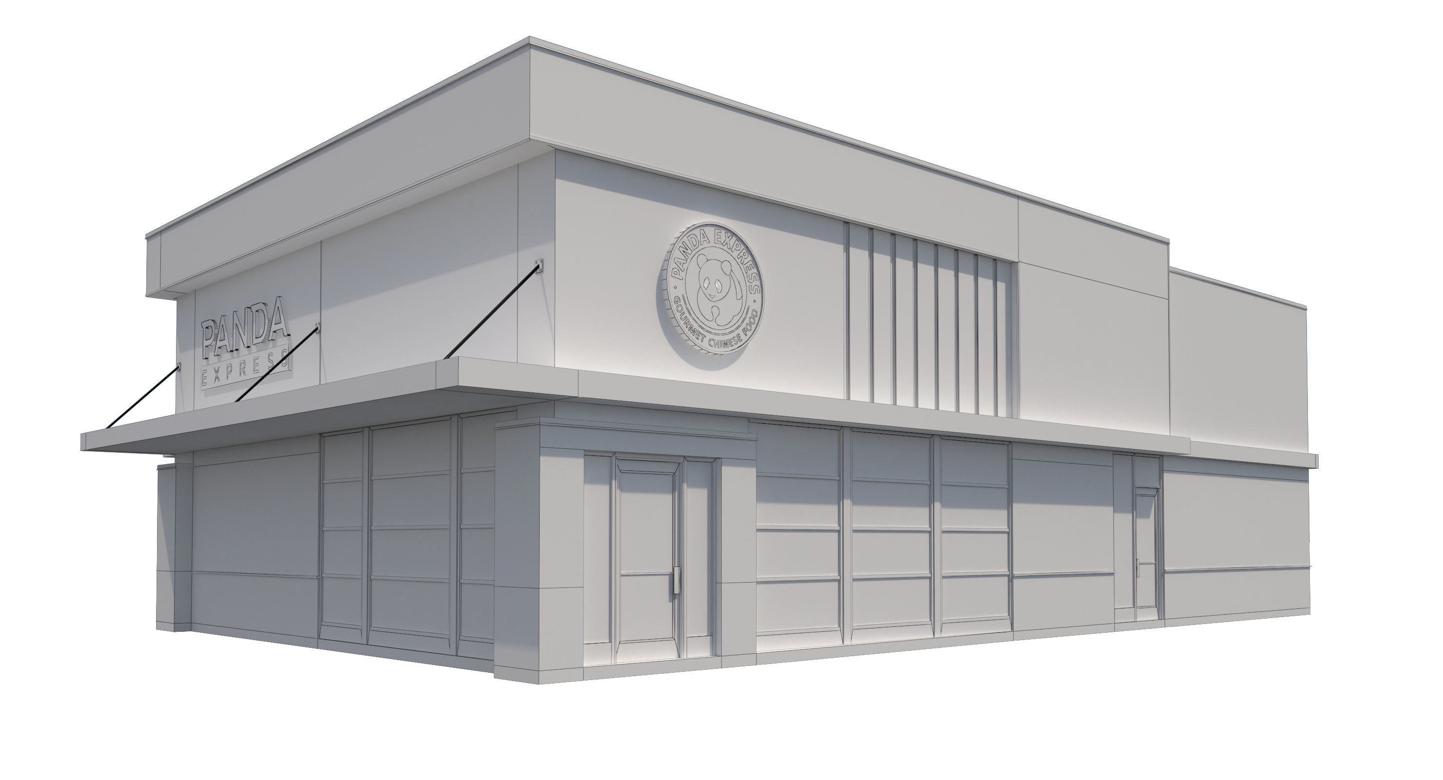 Retail-033 Panda Express 3D model_13