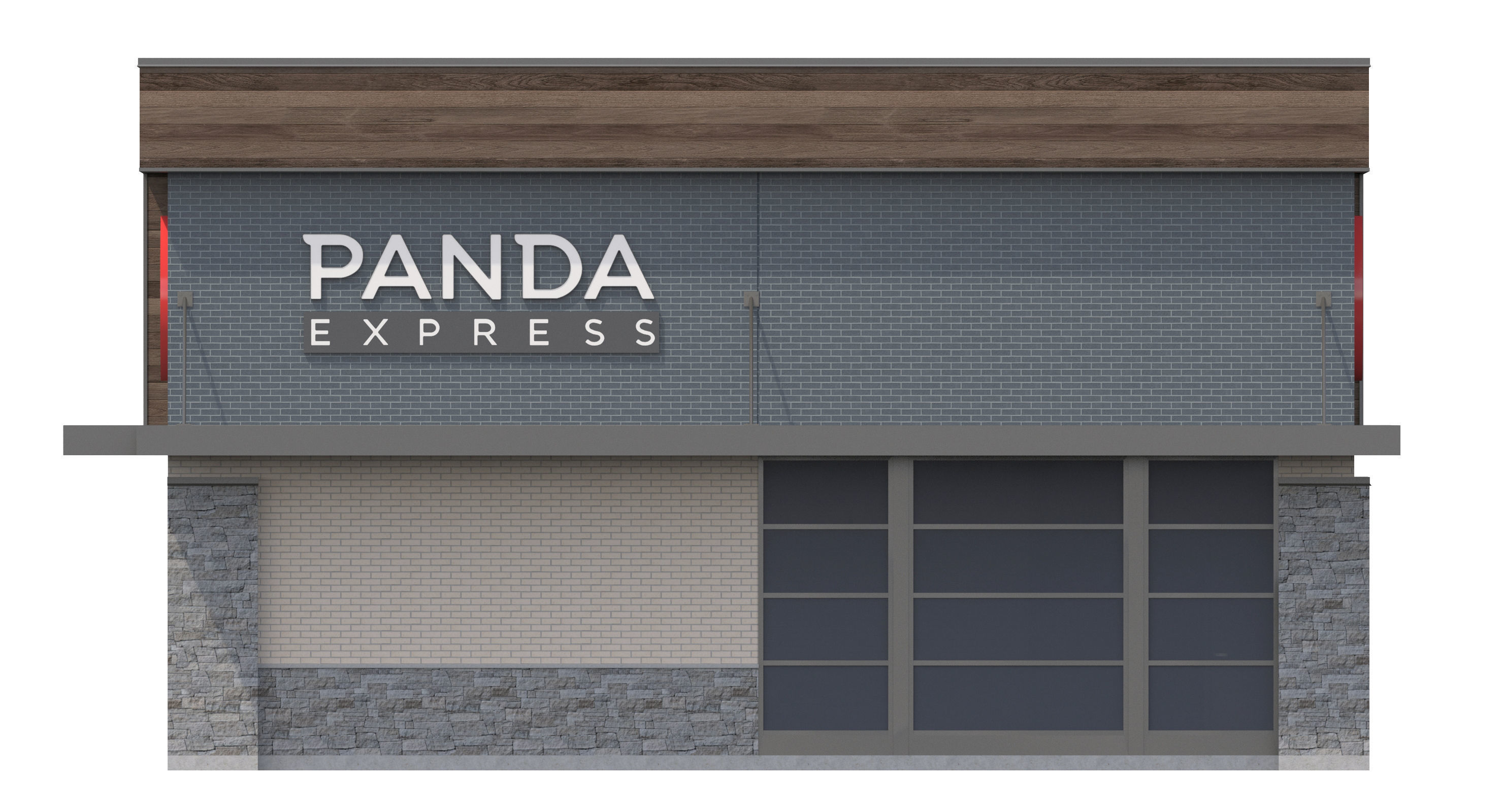 Retail-033 Panda Express 3D model_10