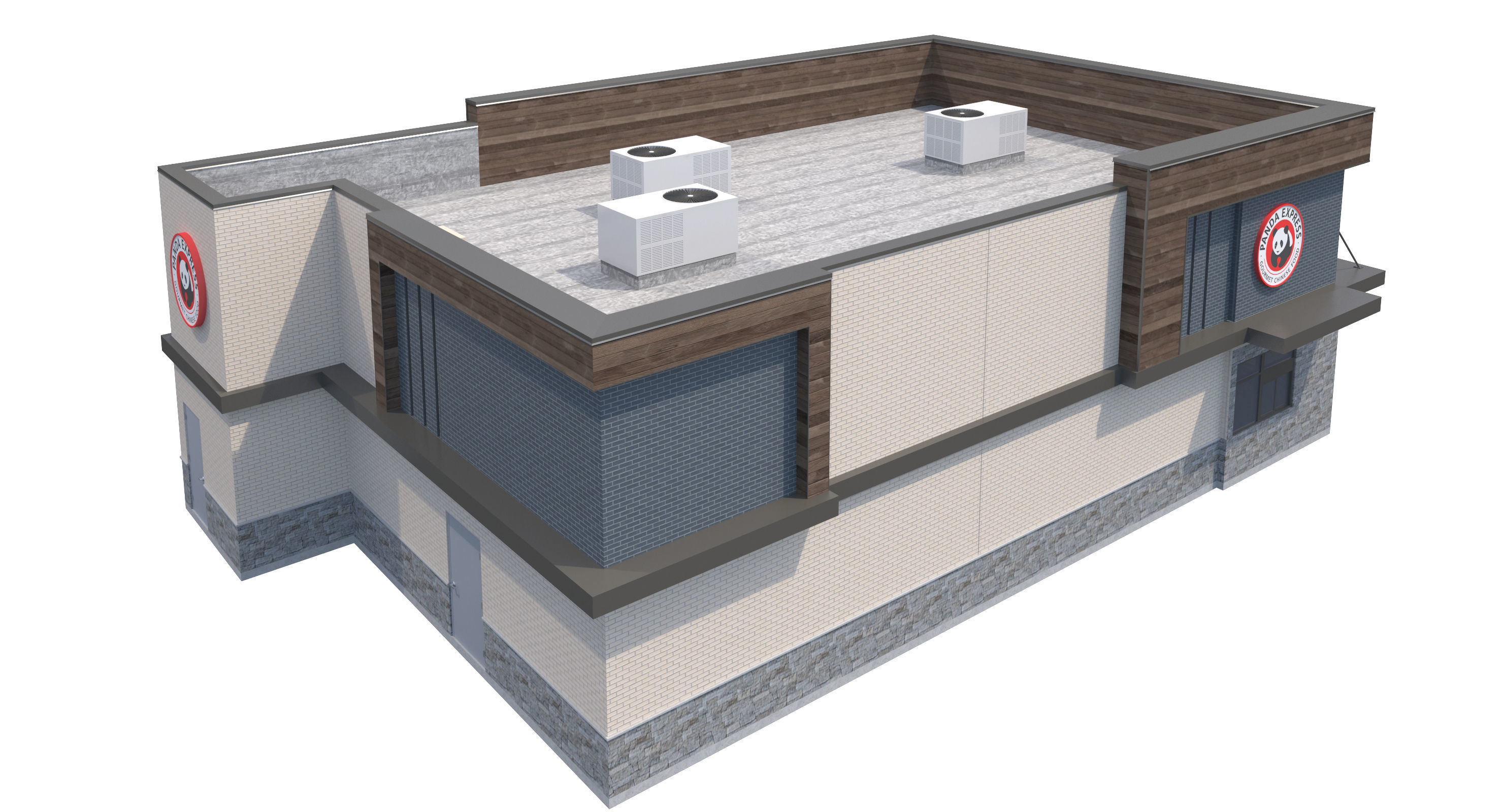 Retail-033 Panda Express 3D model_7