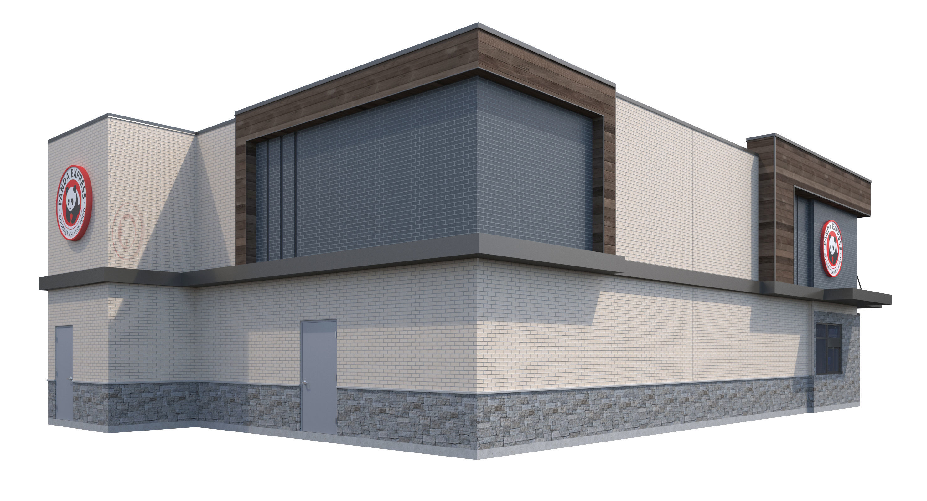 Retail-033 Panda Express 3D model_4