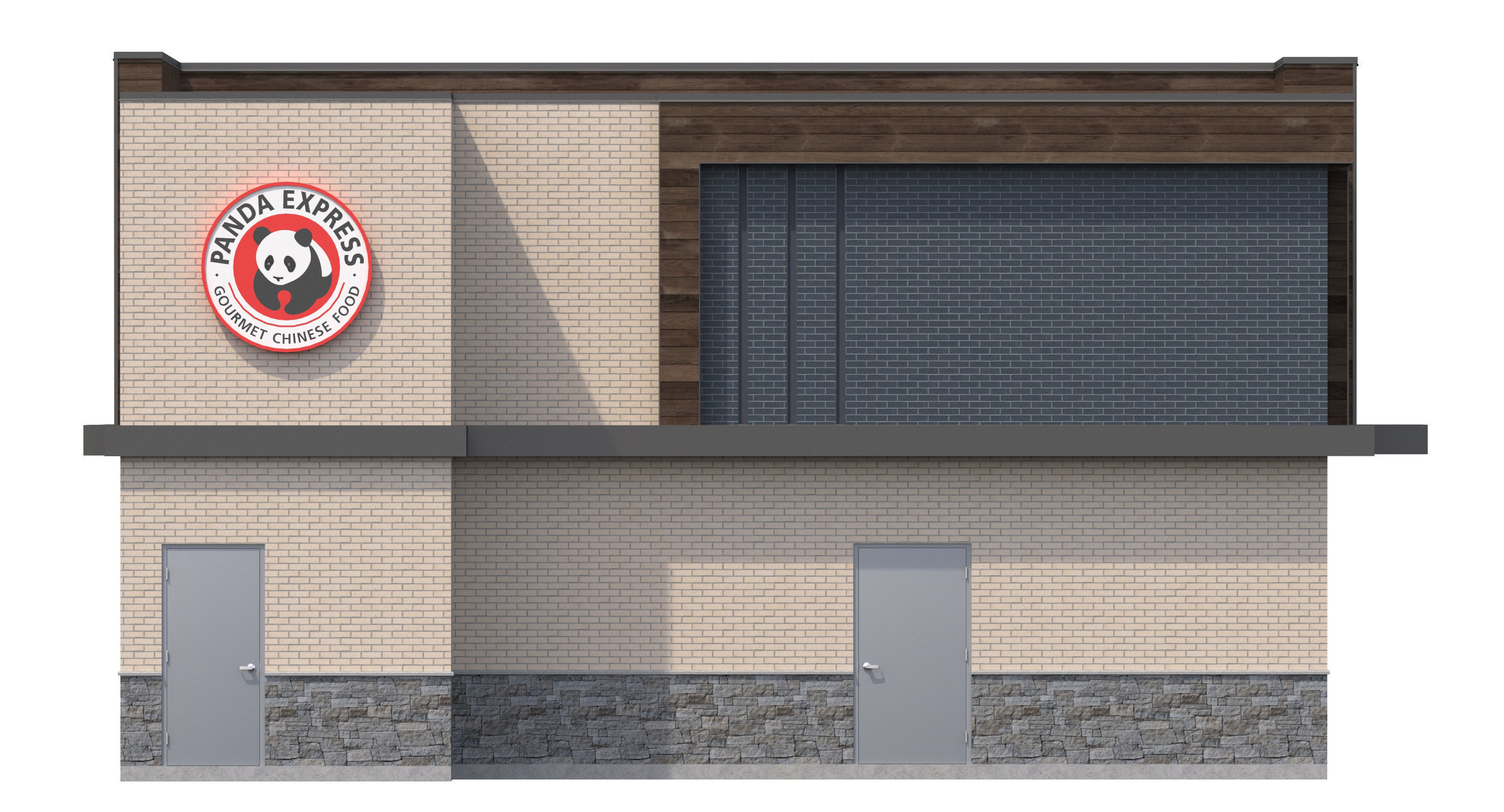 Retail-033 Panda Express 3D model_11