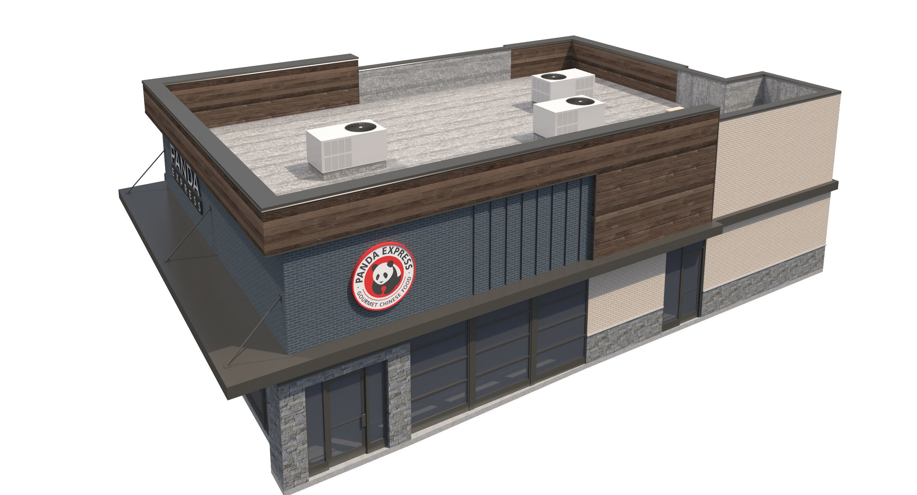 Retail-033 Panda Express 3D model_6