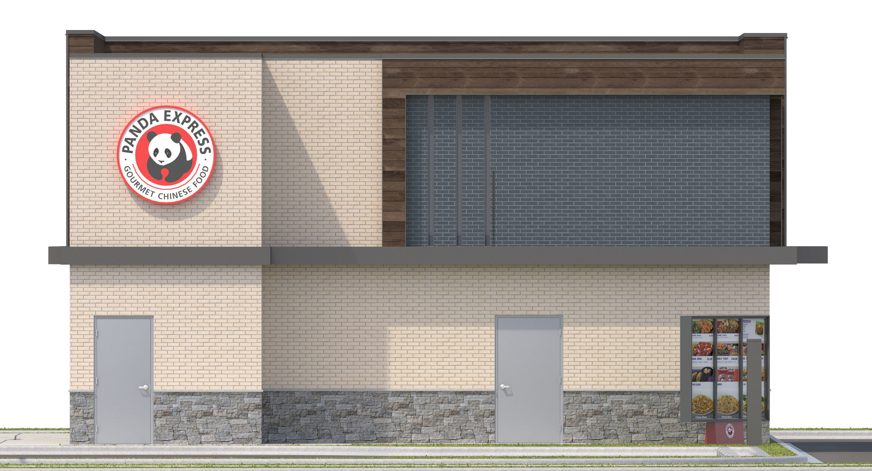 Retail-034 Panda Express With Site 3D model_18