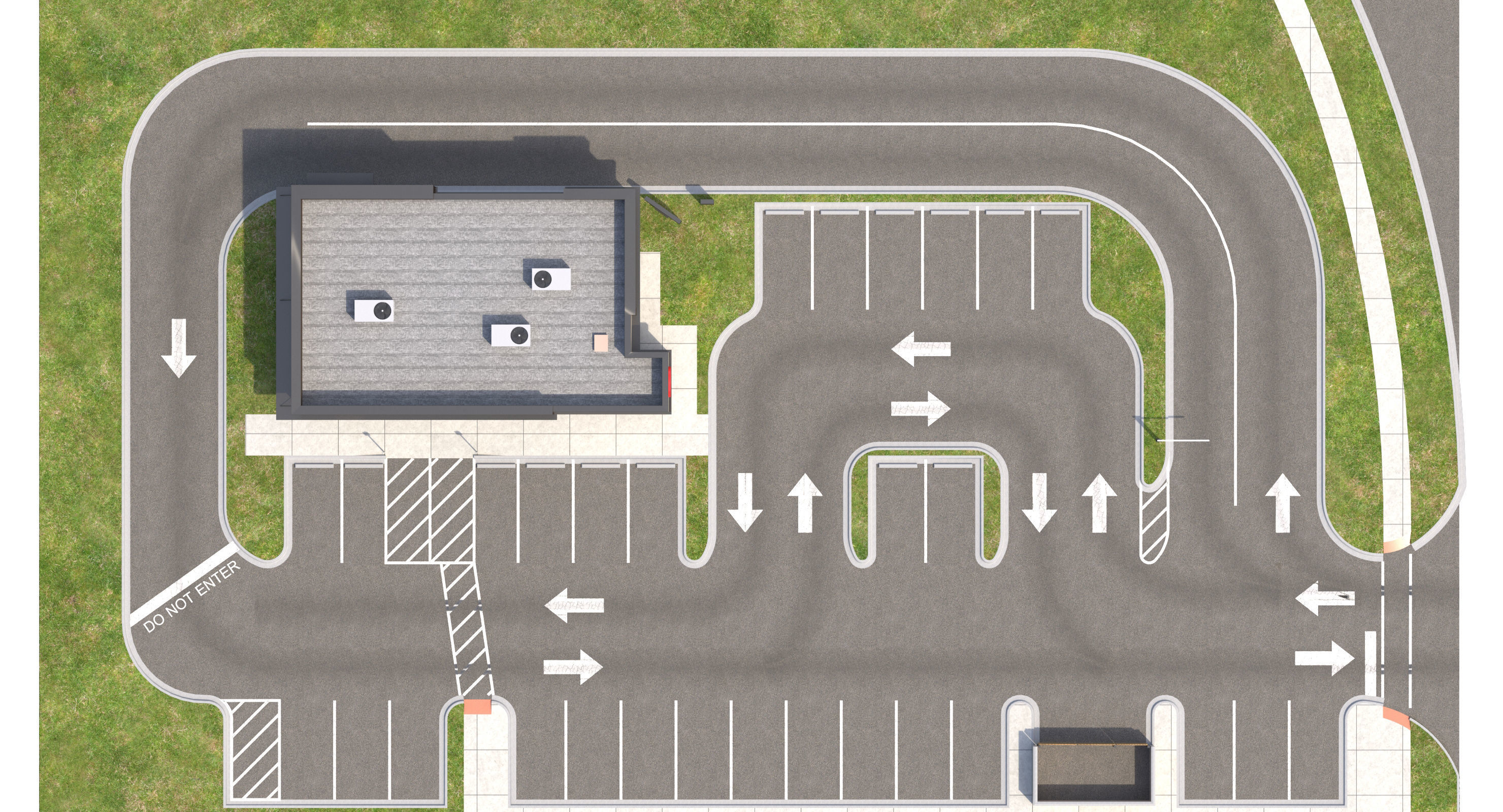 Retail-034 Panda Express With Site 3D model_1