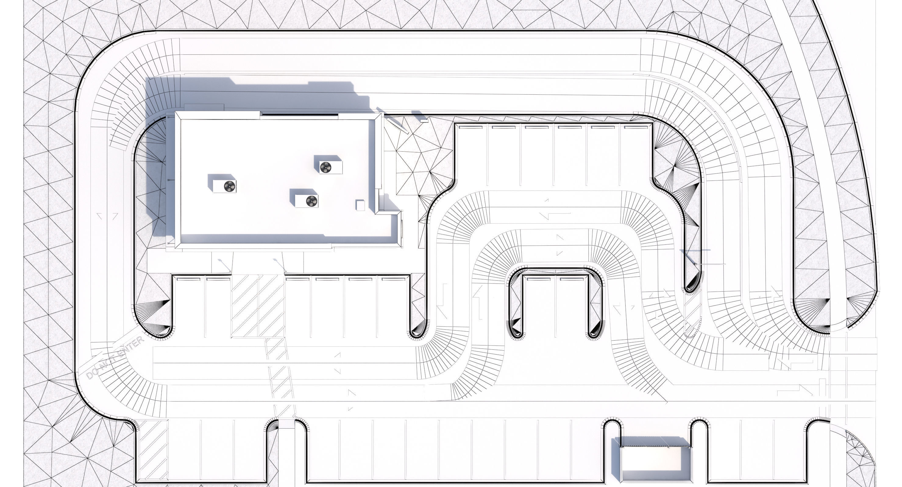 Retail-034 Panda Express With Site 3D model_25