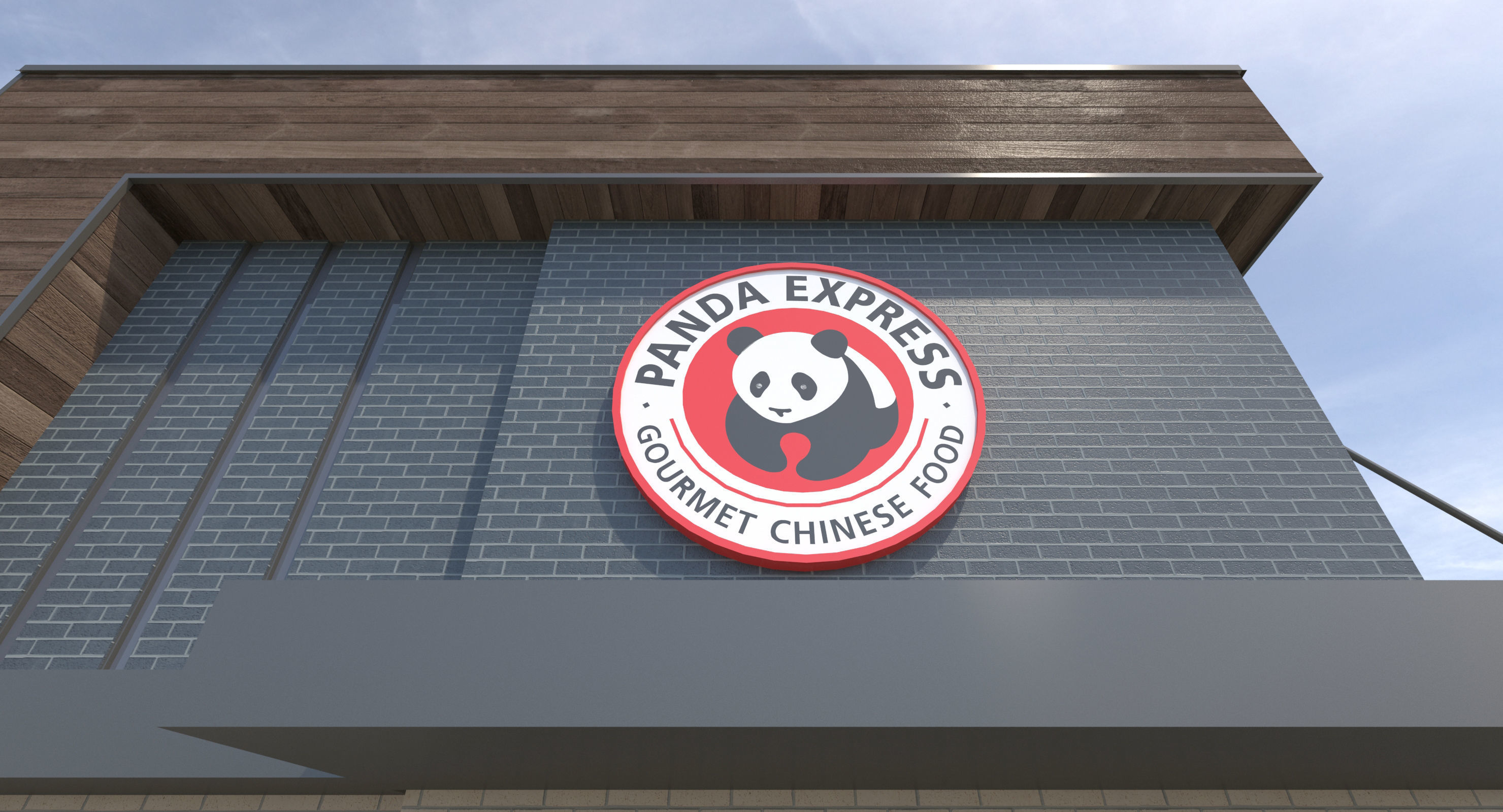 Retail-034 Panda Express With Site 3D model_2