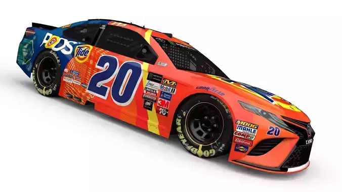Toyota Camry XSE NASCAR Low-poly 3D model
