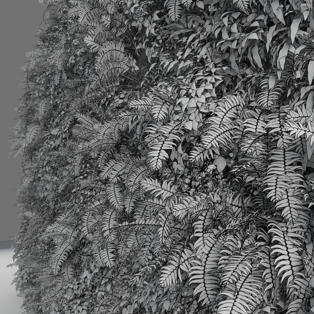 Green Wall 1 3D model_5