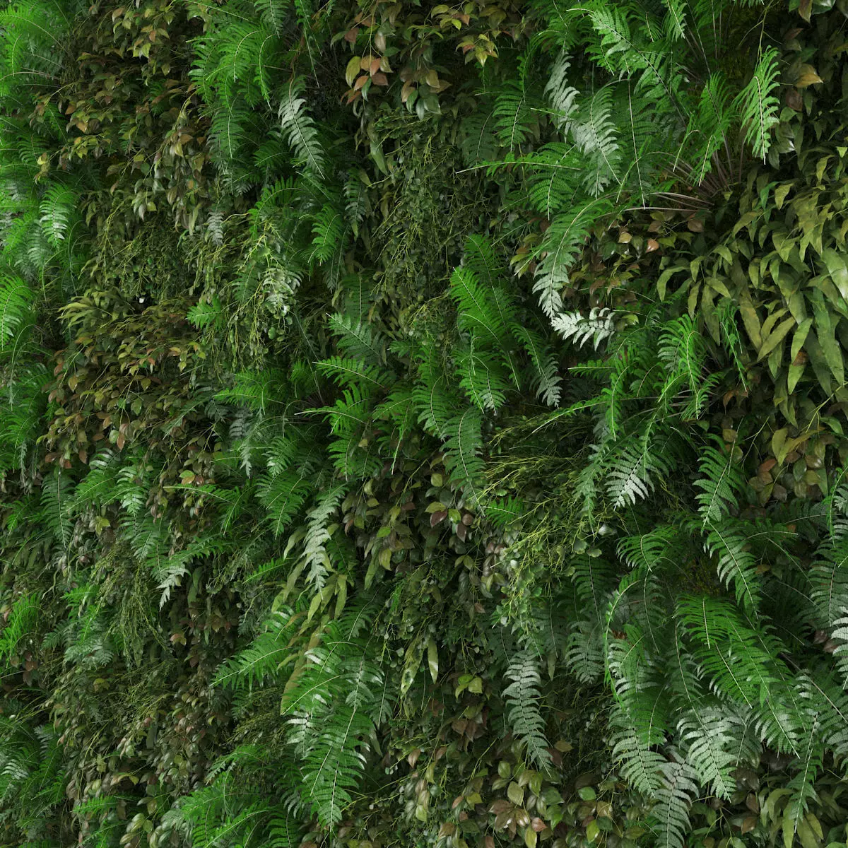 Green Wall 1 3D model_0