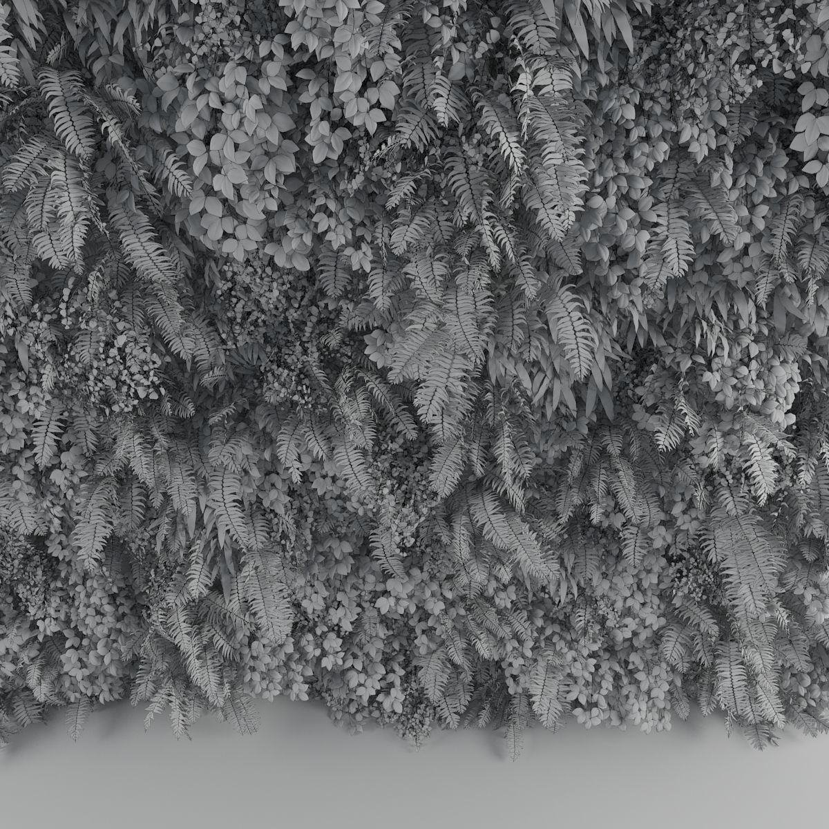 Green Wall 1 3D model_3