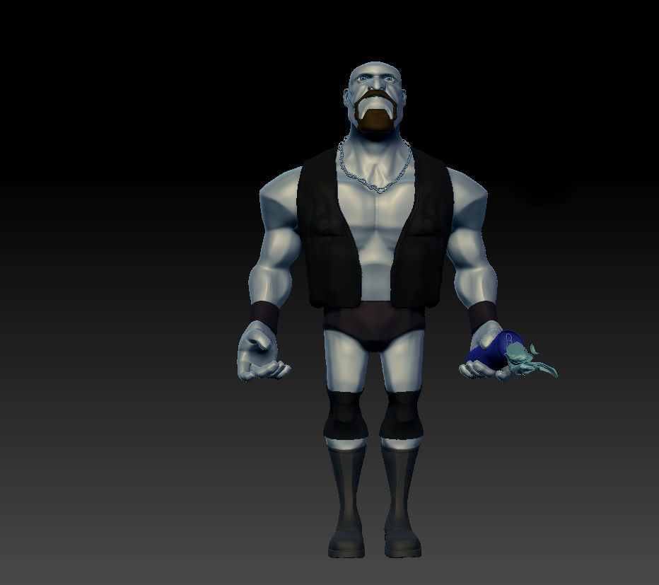 WWE Cartoon 3D print model_2