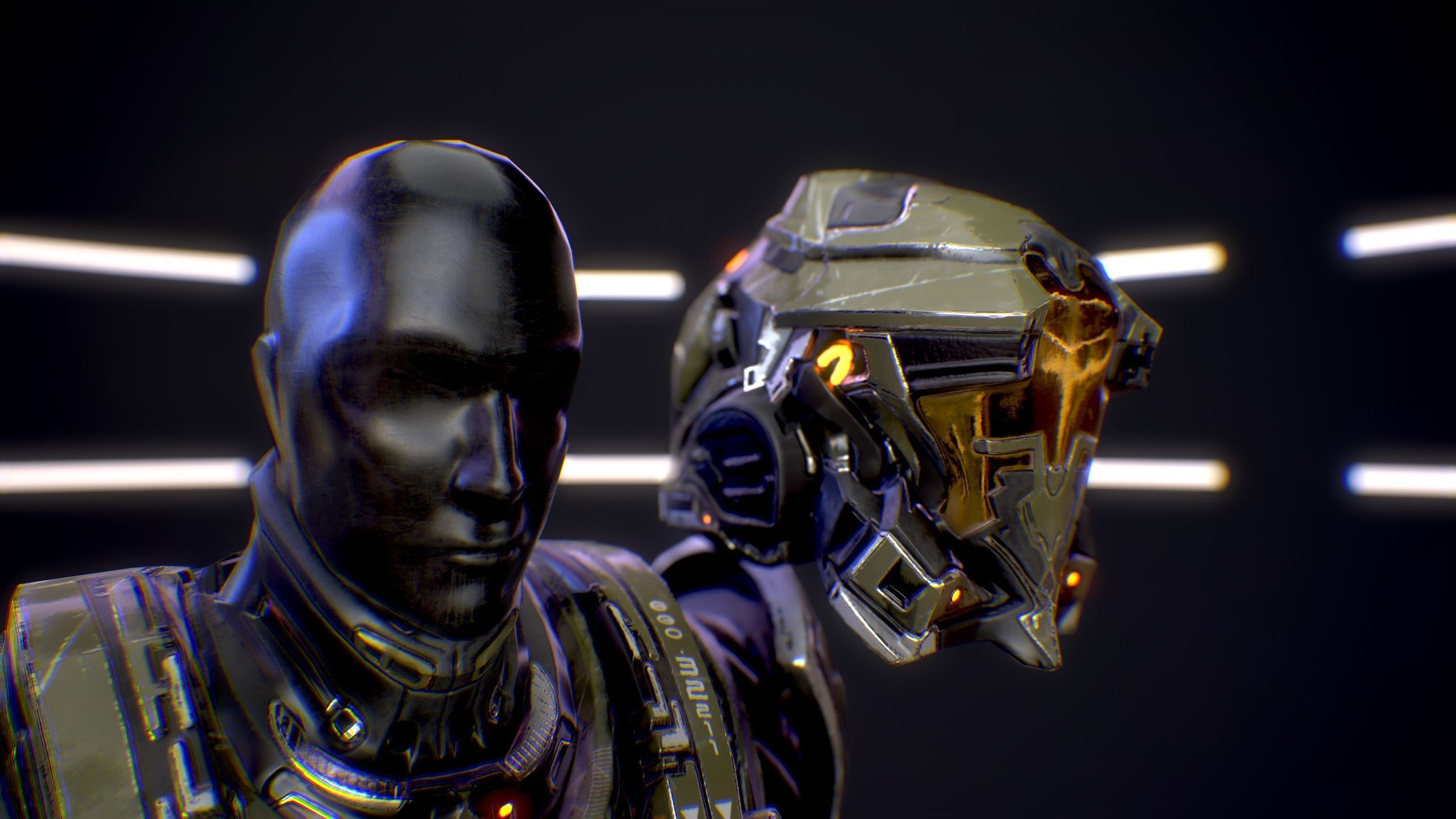 Sci-Fi Armor 1 Low-poly 3D model_18