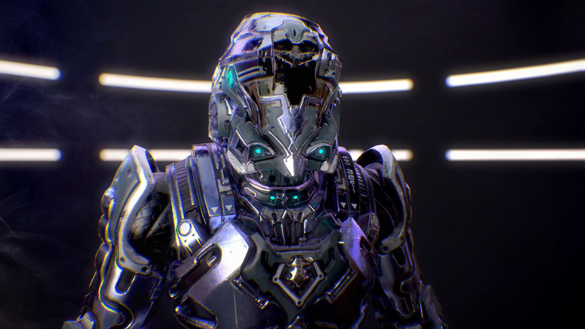 Sci-Fi Armor 1 Low-poly 3D model_8