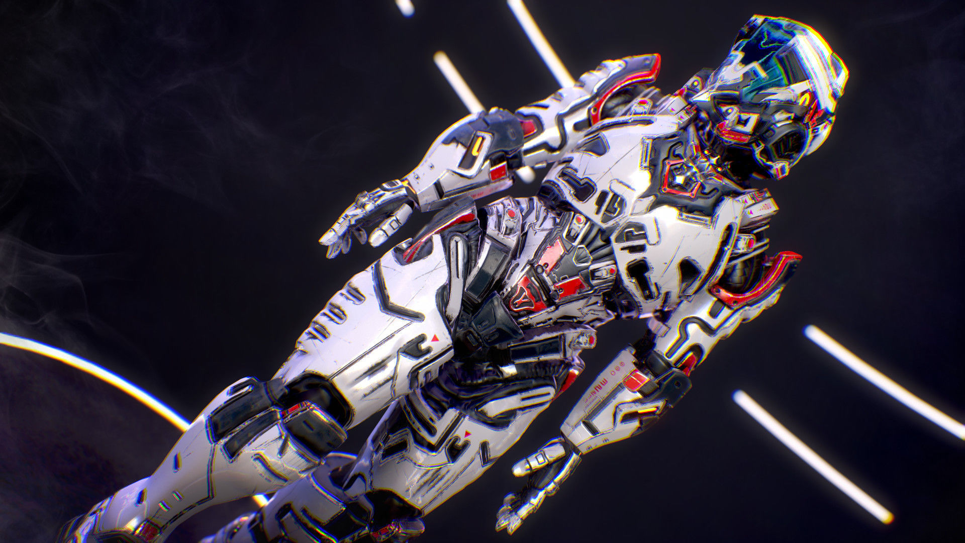 Sci-Fi Armor 1 Low-poly 3D model_12