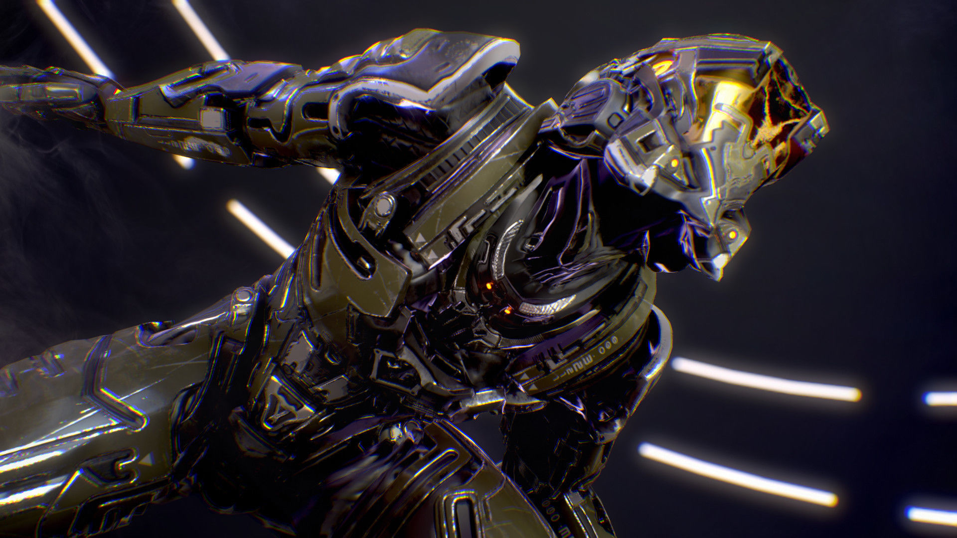 Sci-Fi Armor 1 Low-poly 3D model_11