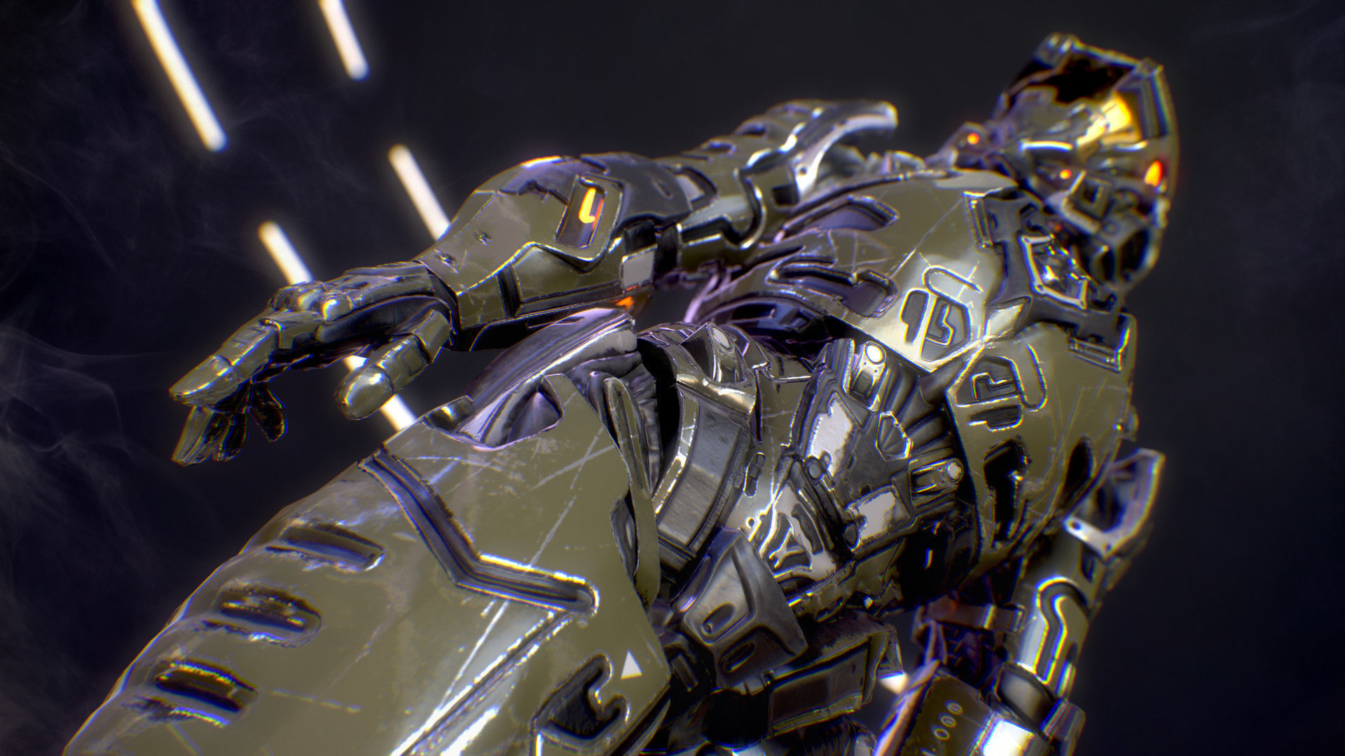 Sci-Fi Armor 1 Low-poly 3D model_14