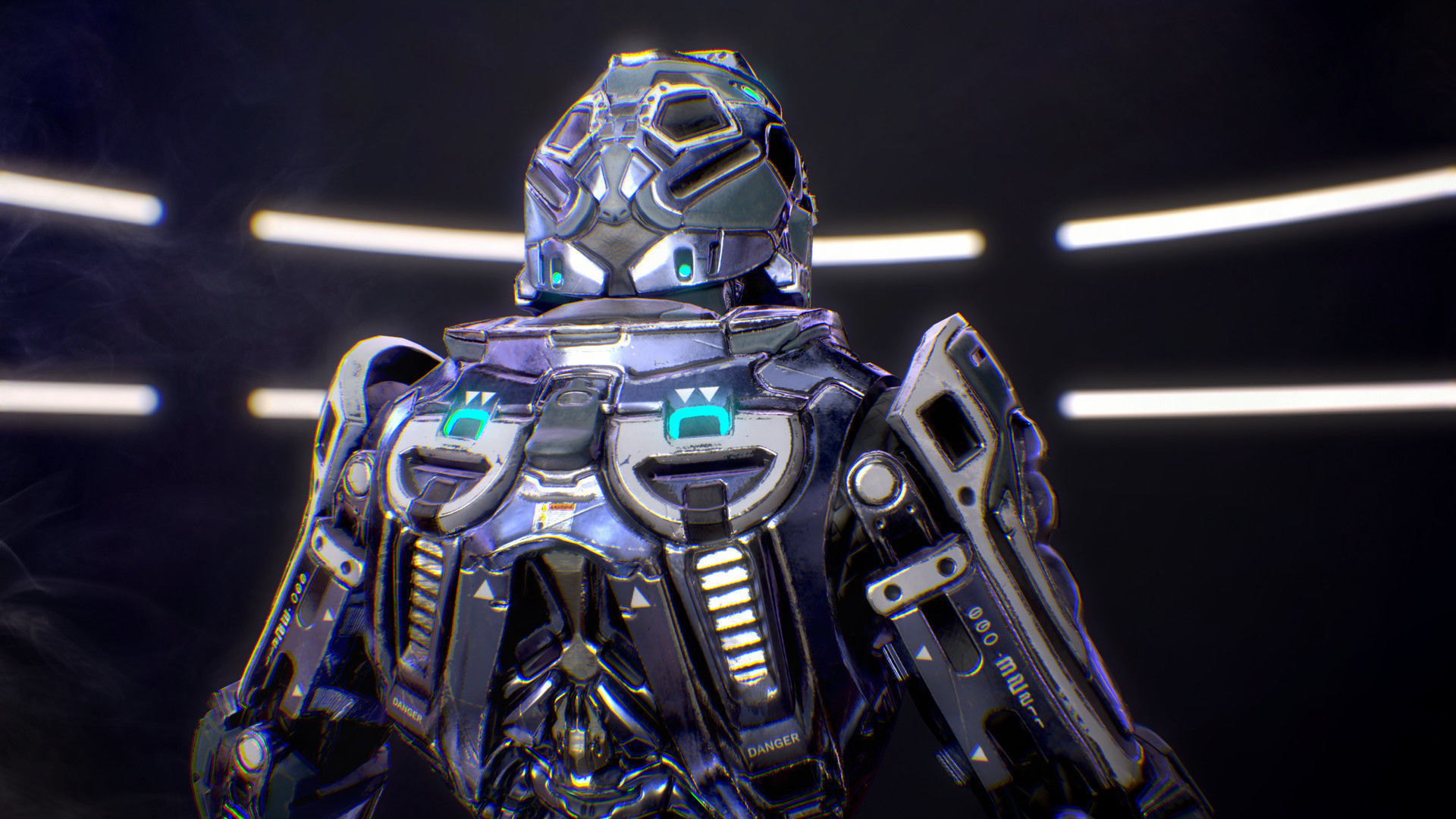 Sci-Fi Armor 1 Low-poly 3D model_9