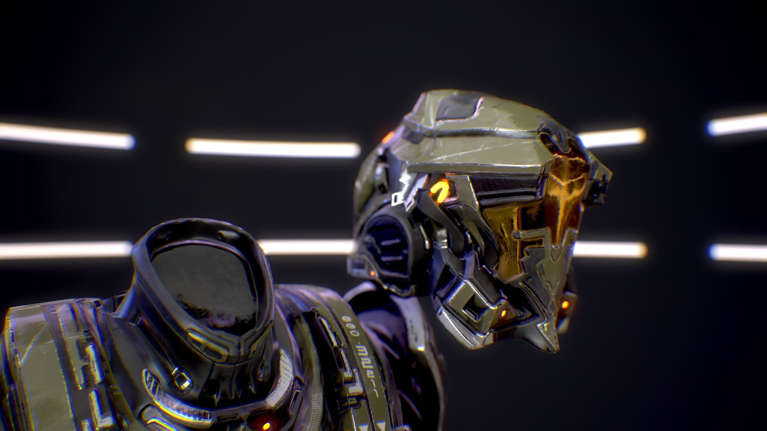 Sci-Fi Armor 1 Low-poly 3D model_17