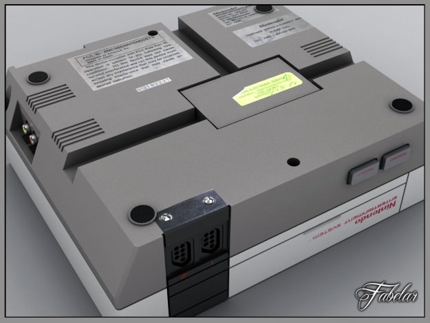 NES complete pack 3D model_6