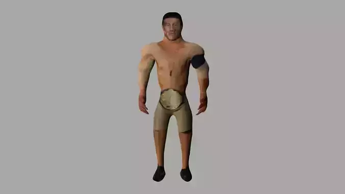John Cena Low-poly 3D model