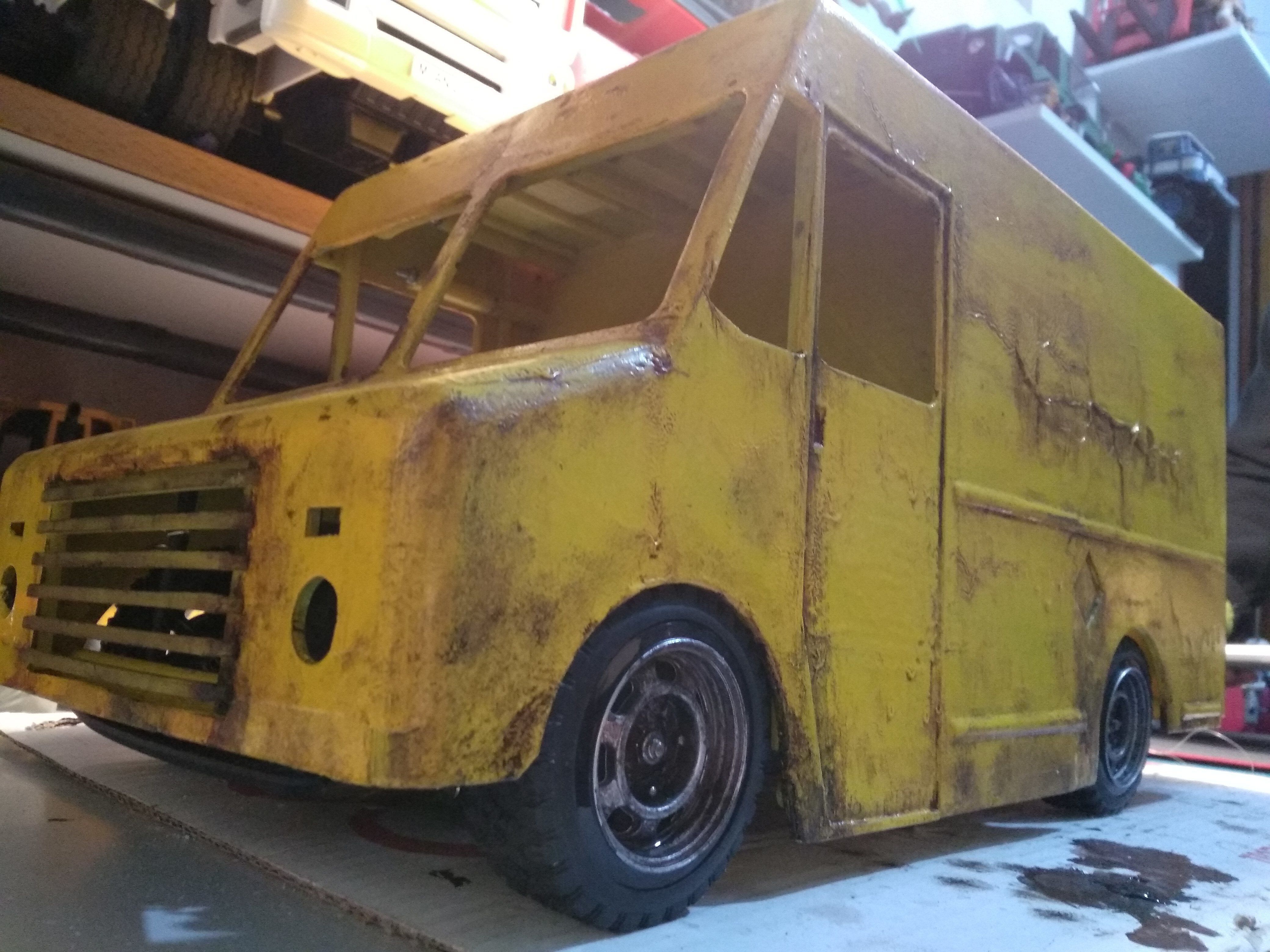 RC truck body delivery 1 10 scale 3D print model_4