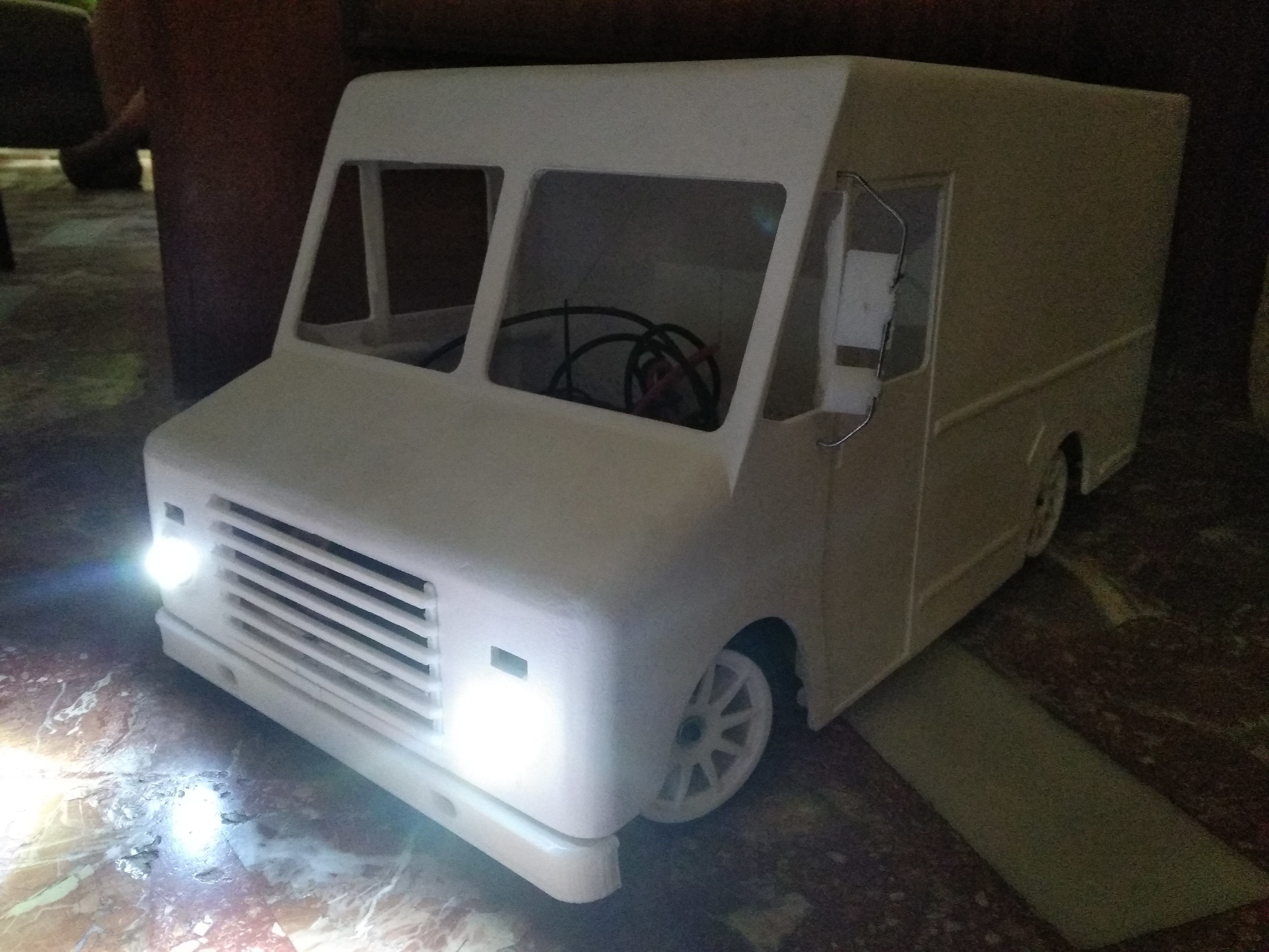 RC truck body delivery 1 10 scale 3D print model_3