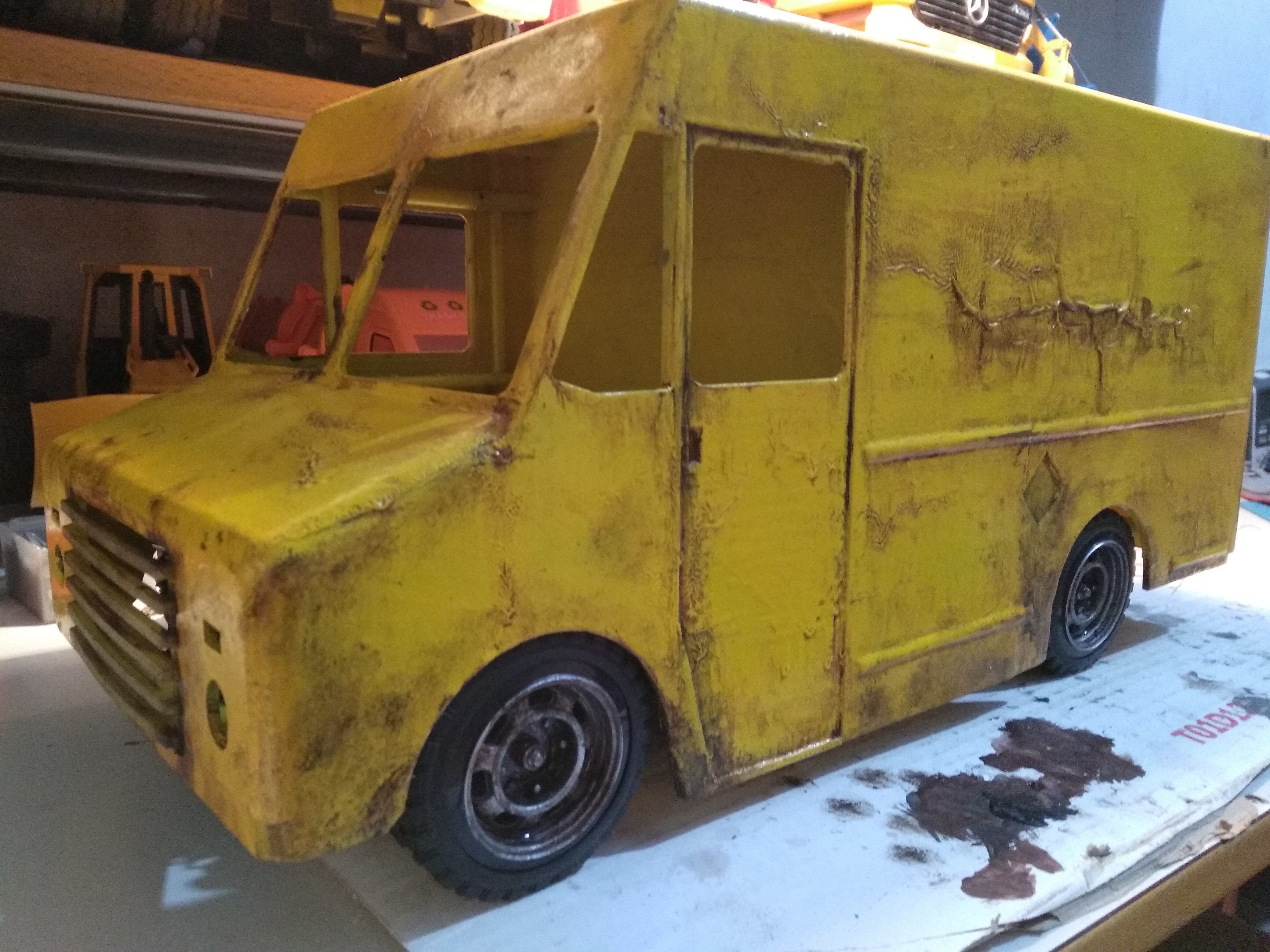 RC truck body delivery 1 10 scale 3D print model_6