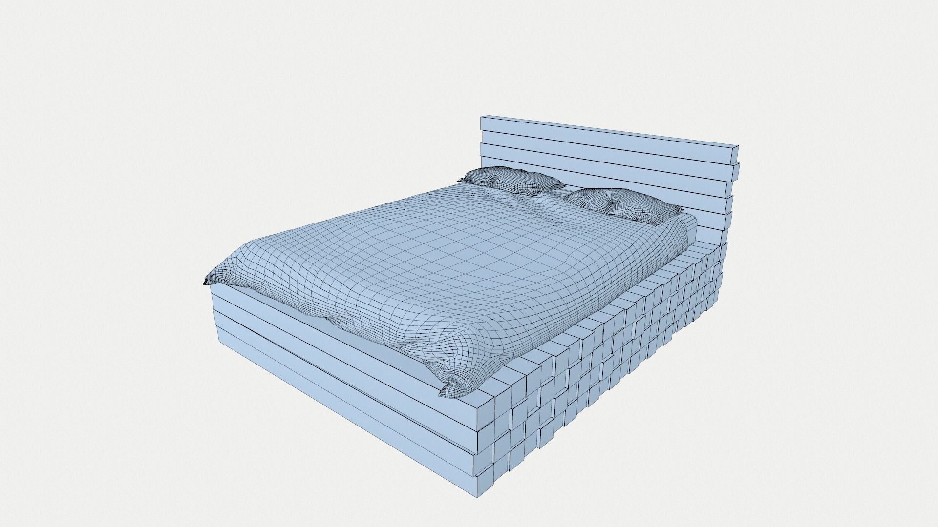 Loft Bed 3D model_9