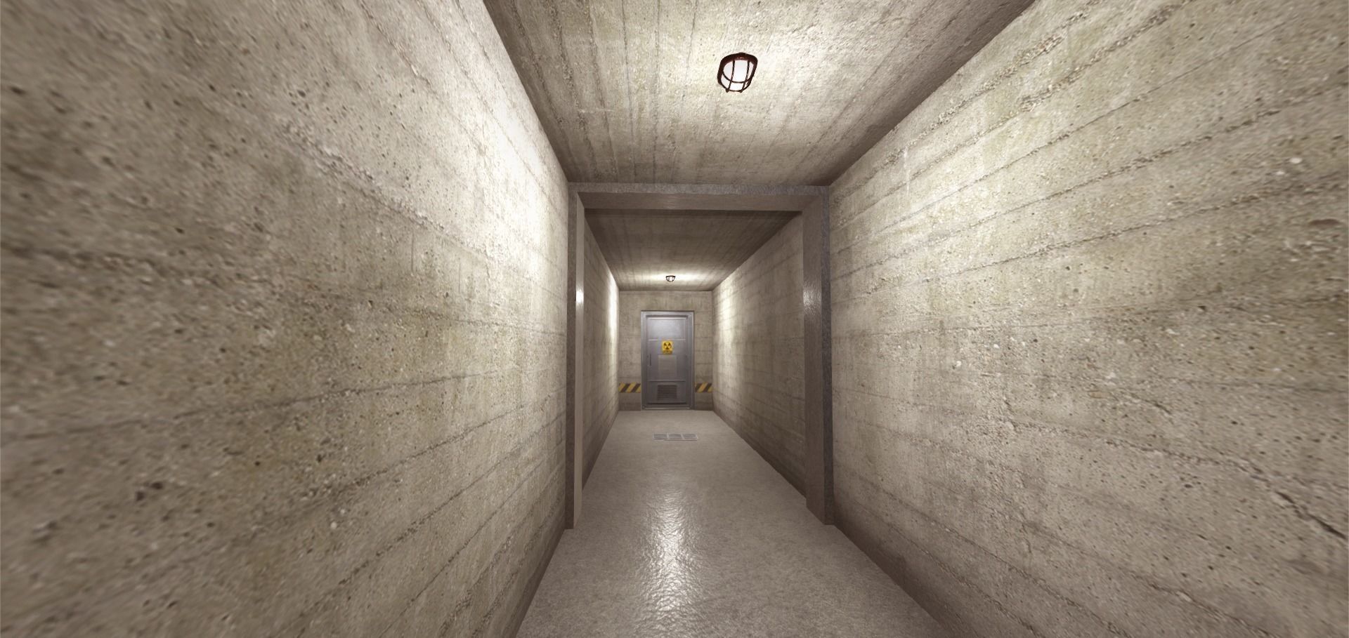 Survival Bunker Low-poly 3D model_7