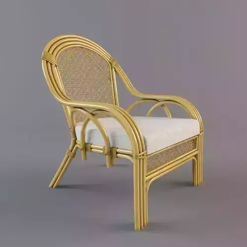 Rotang-01 rattan lounge chair