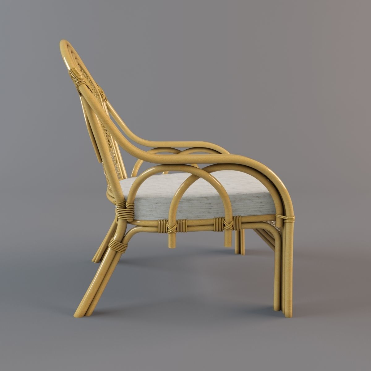 Rotang-01 rattan lounge chair 3D model_1