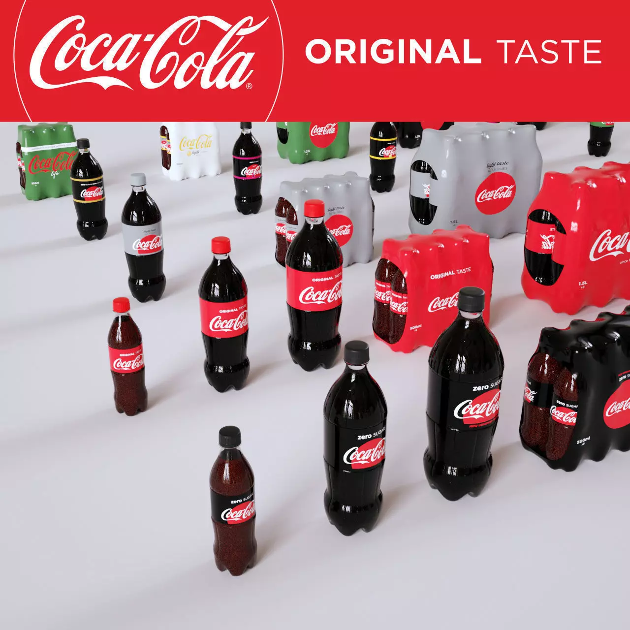 Coca Cola Pack 3D model_0