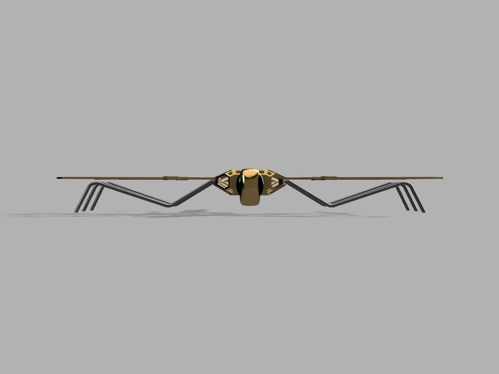 Steampunk Dragonfly 3D print model_1