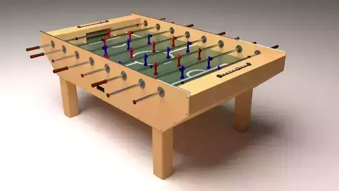 Realistic Foosball table