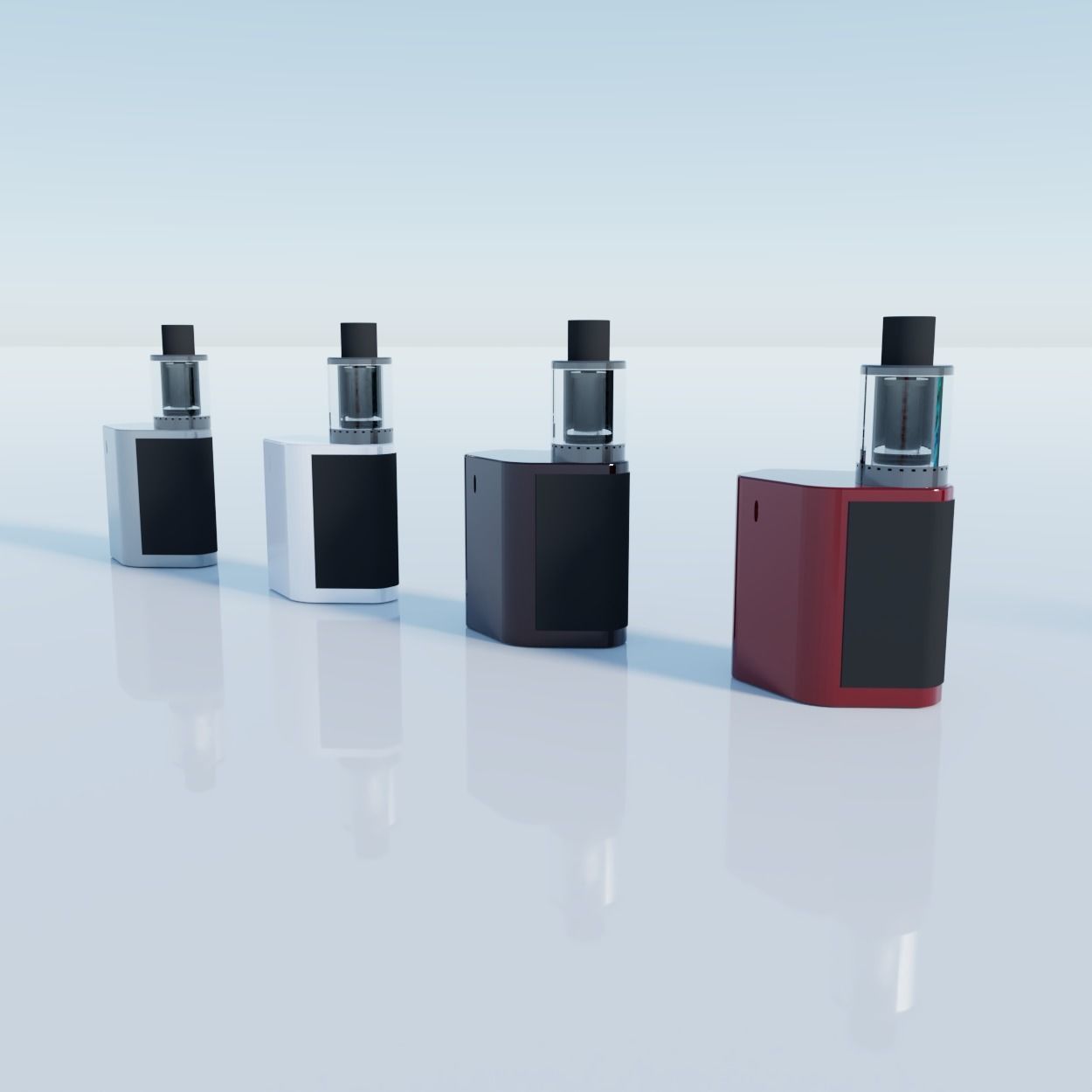 Electronic Cigarette vape mod Low-poly 3D model_4