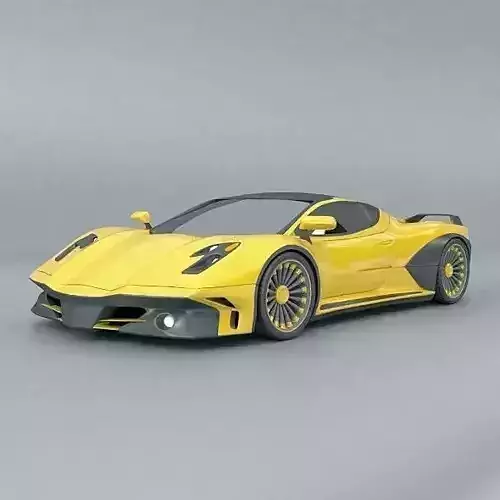 Hyperwasp supercar concept 3D model