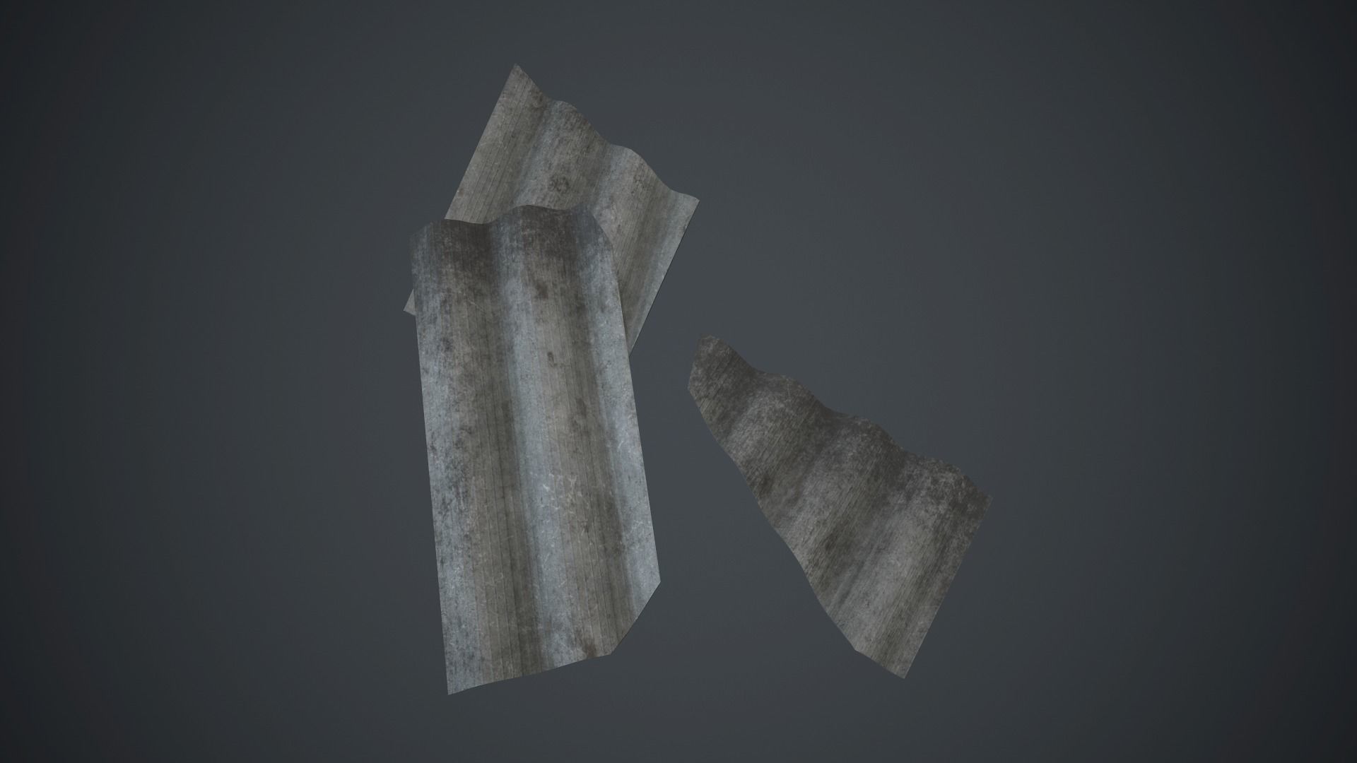 Old Slate PBR Game Ready Low-poly 3D model_16