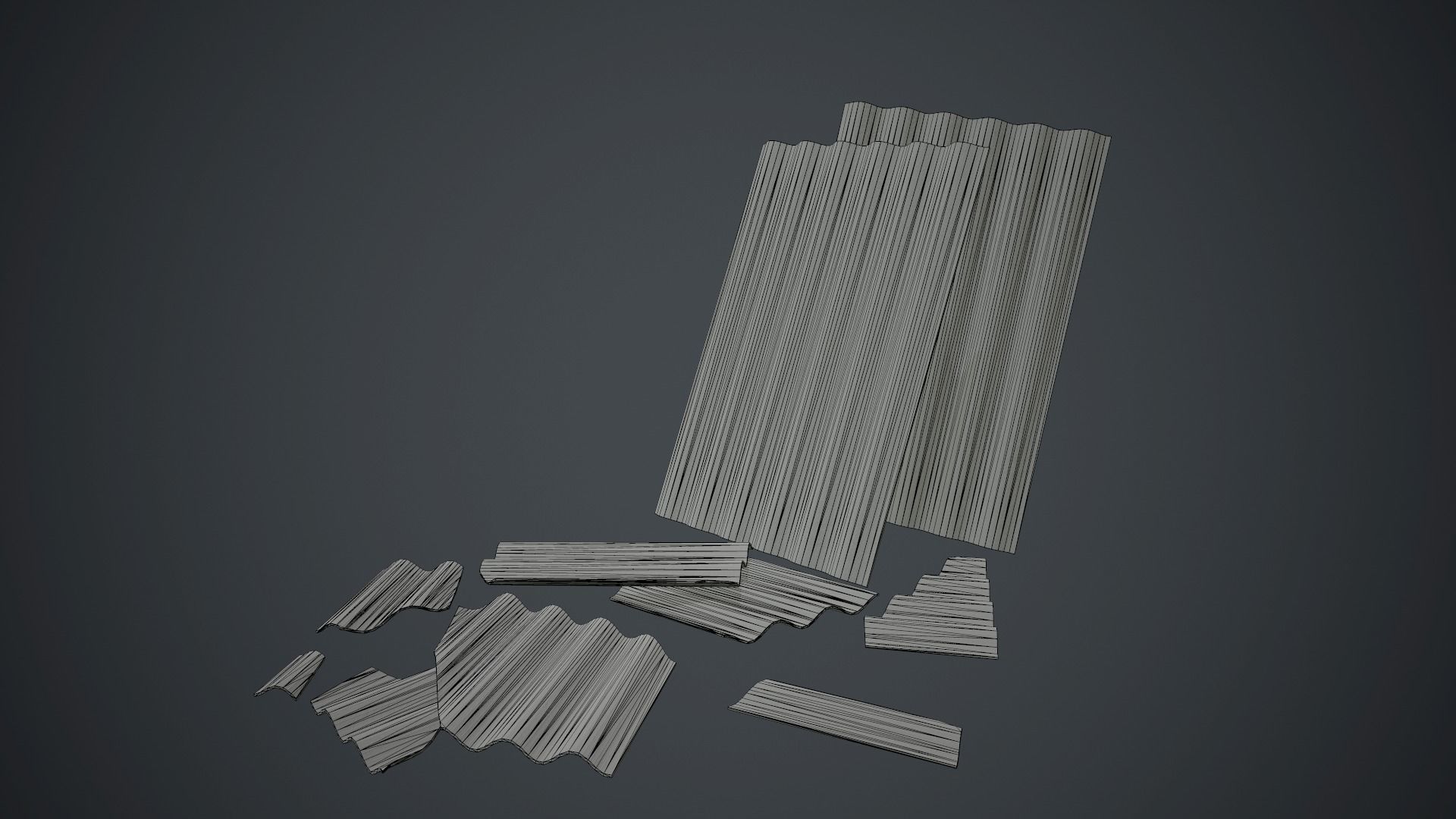 Old Slate PBR Game Ready Low-poly 3D model_17