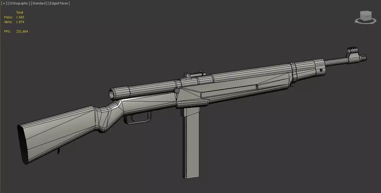 Danuvia M39 Low-poly 3D model_0