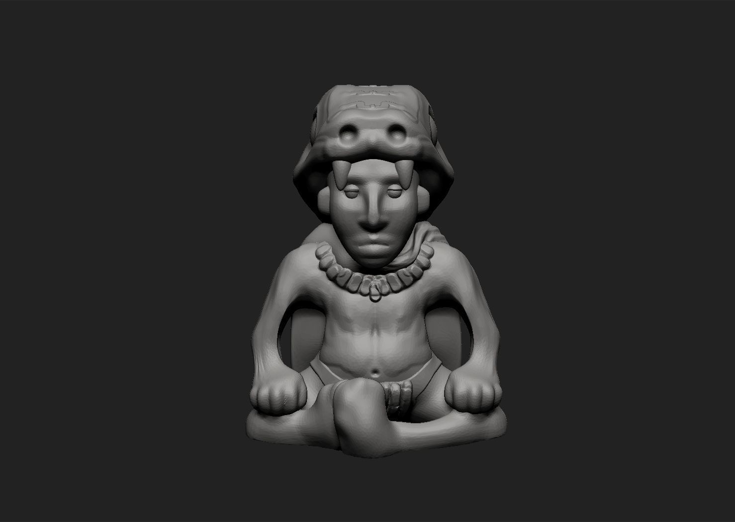 Mayan Sculpture 2 3D print model_1