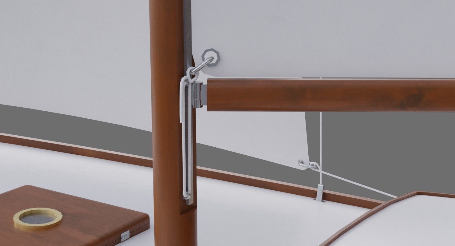 Sailboat 1A Low-poly 3D model_6