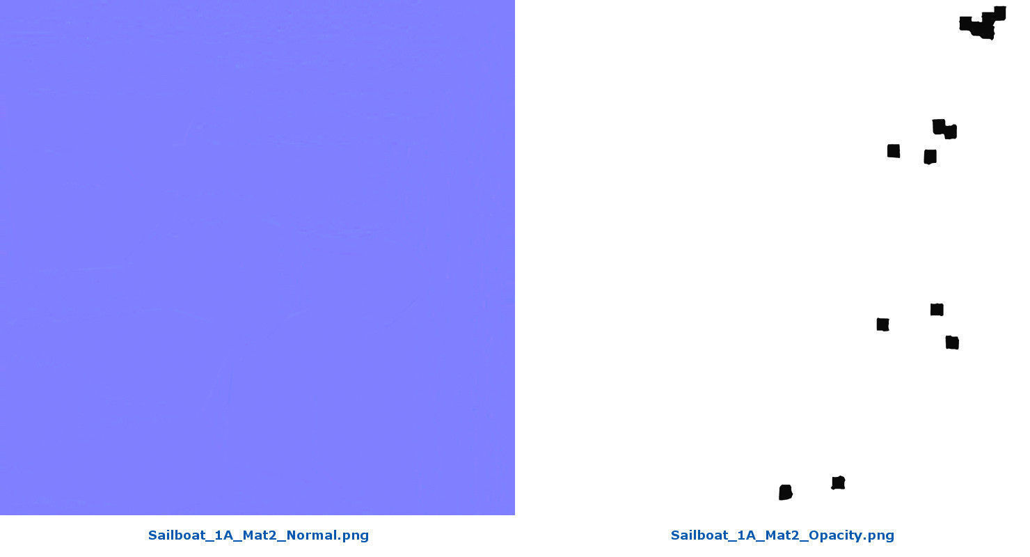 Sailboat 1A Low-poly 3D model_25