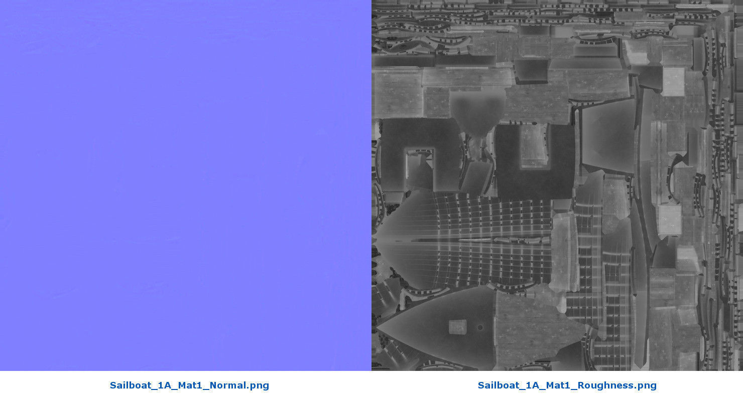 Sailboat 1A Low-poly 3D model_22