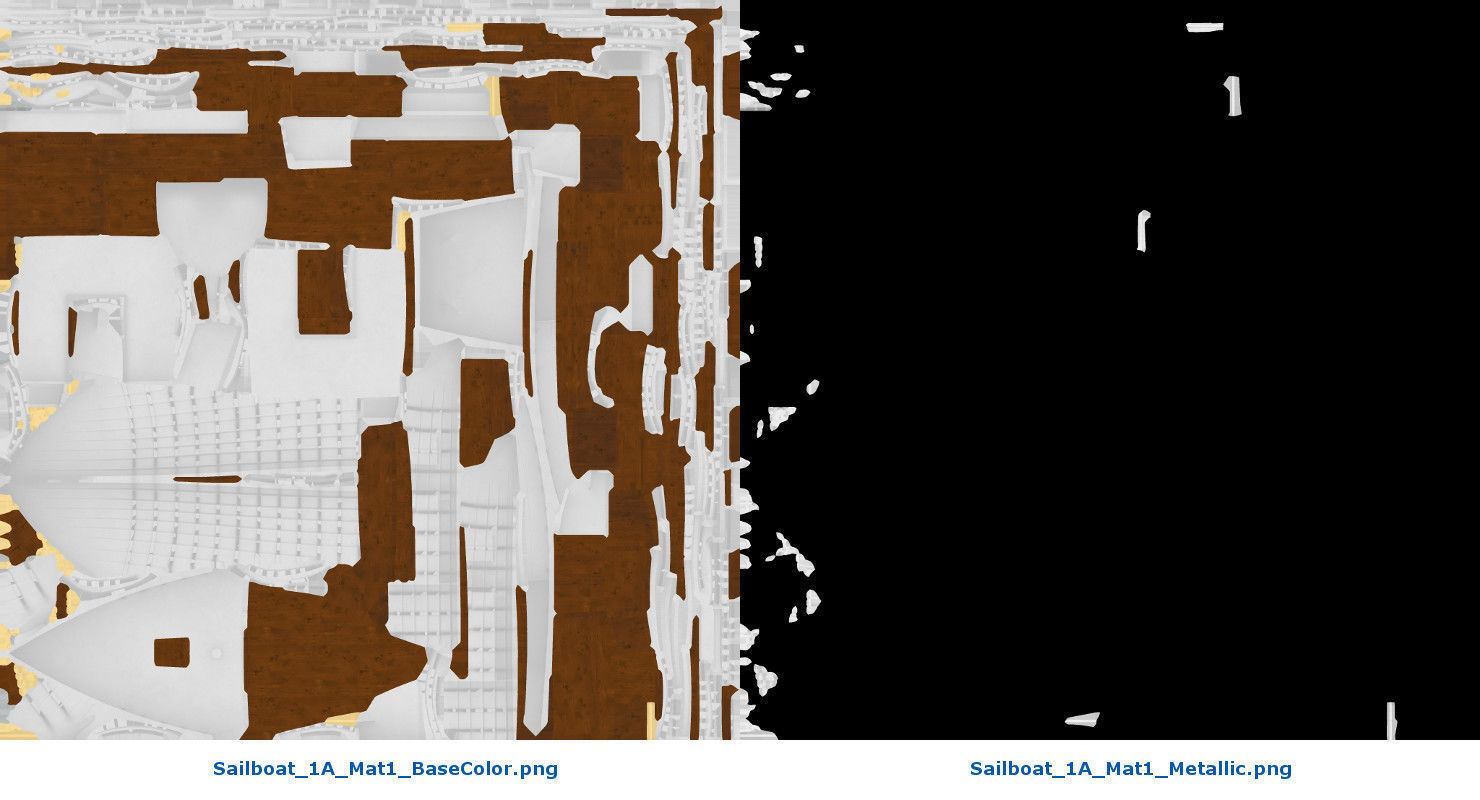 Sailboat 1A Low-poly 3D model_21