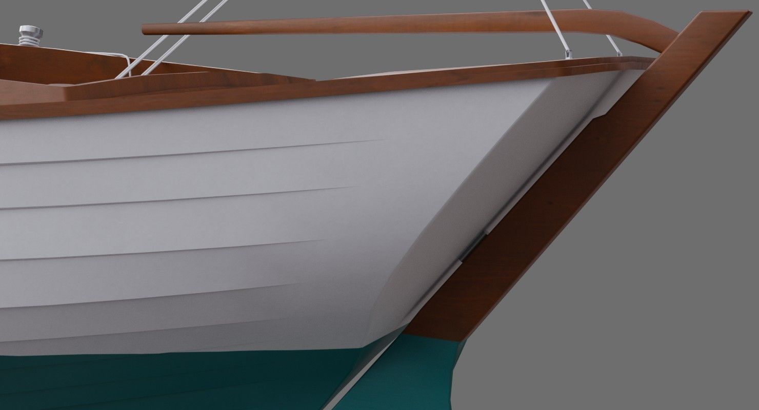 Sailboat 1A Low-poly 3D model_10